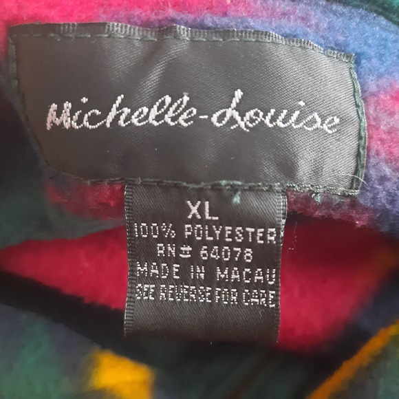 Michelle-Louise Womens Aztec Multicolored 1/4 Zip Pullover Size XL - Picture 3 of 5